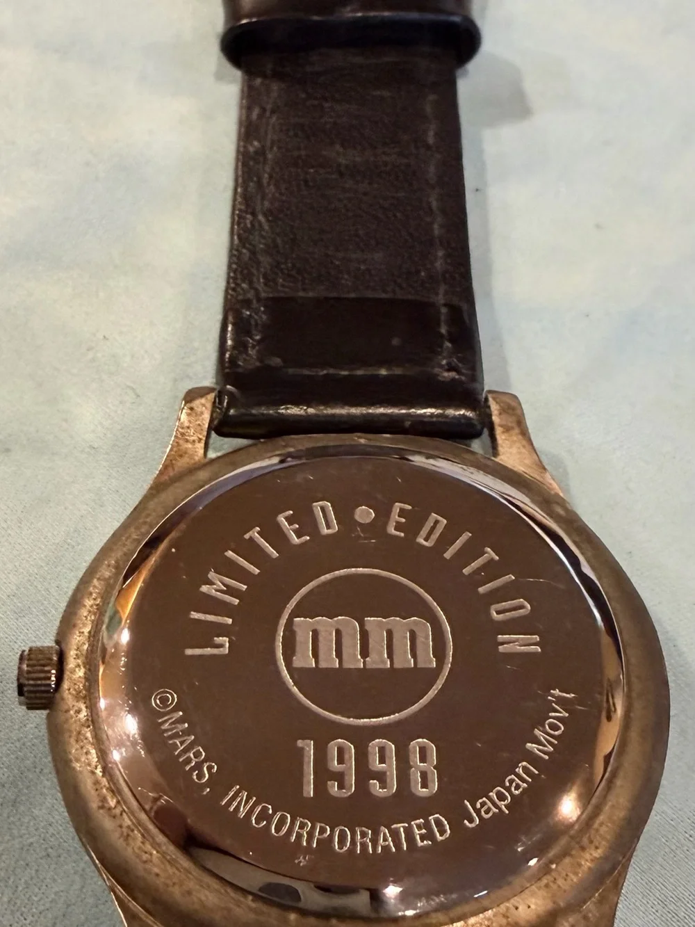 M&M's Red Character Analog Watch with Black Strap